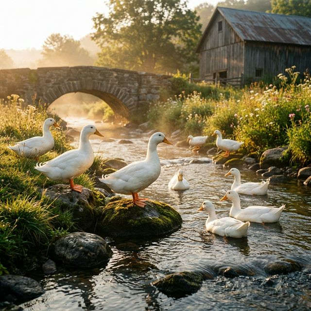 Bebek di Peternakan Hridya Farm